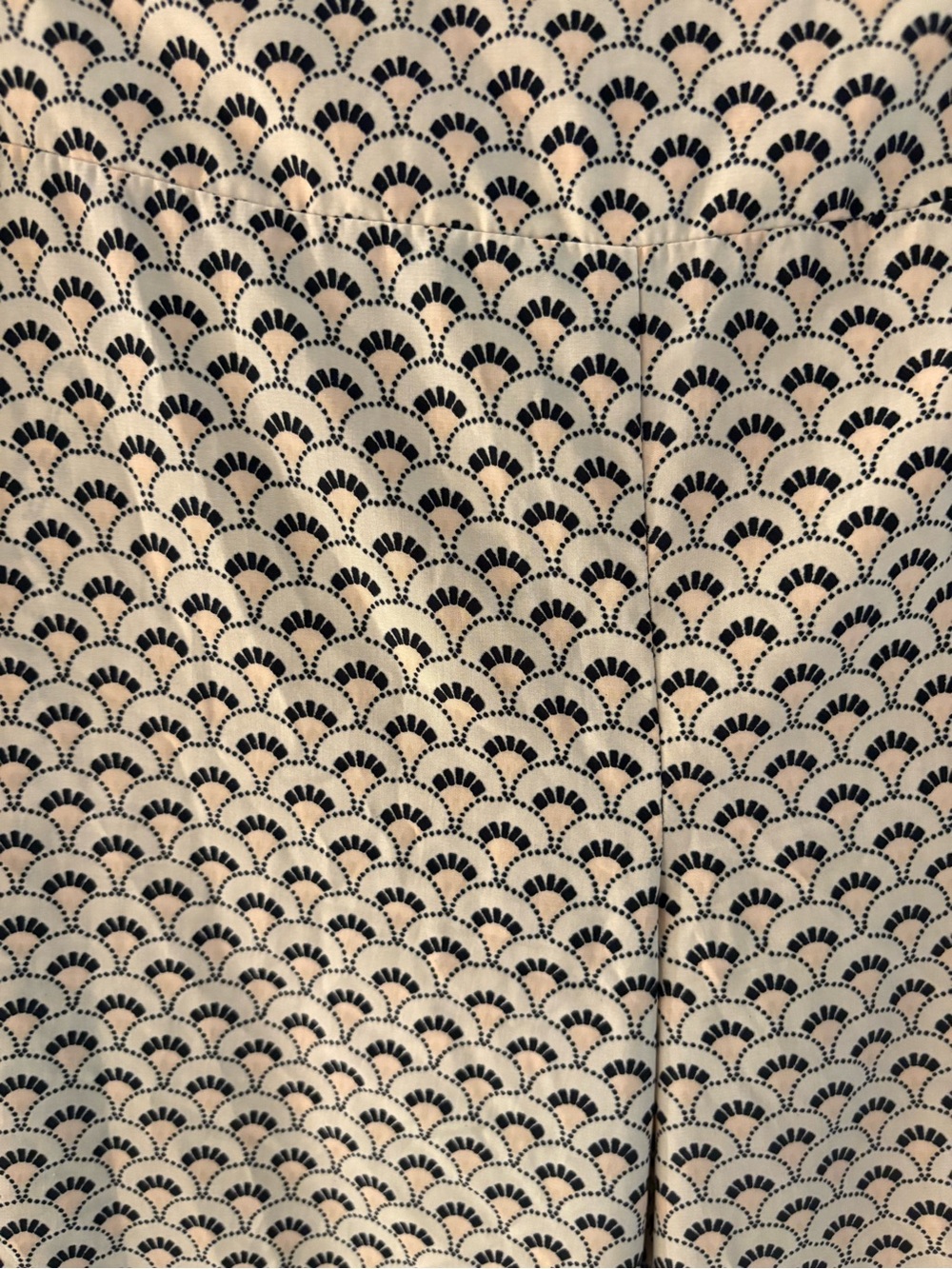 Neutral Patterned Wide-Leg Pants - Picture 3 of 3